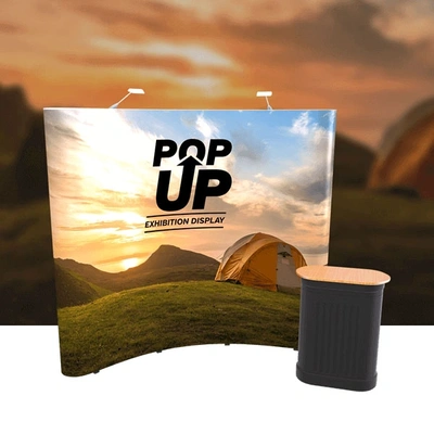 Pop Up 3x3 Curved 1 With Bg
